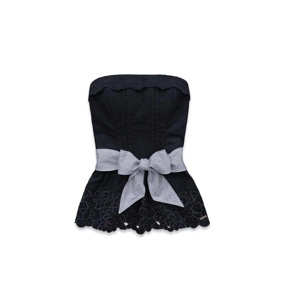 girls morgan strapless top