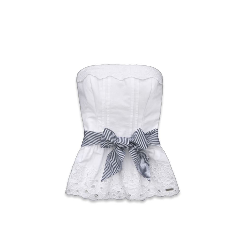 girls morgan strapless top