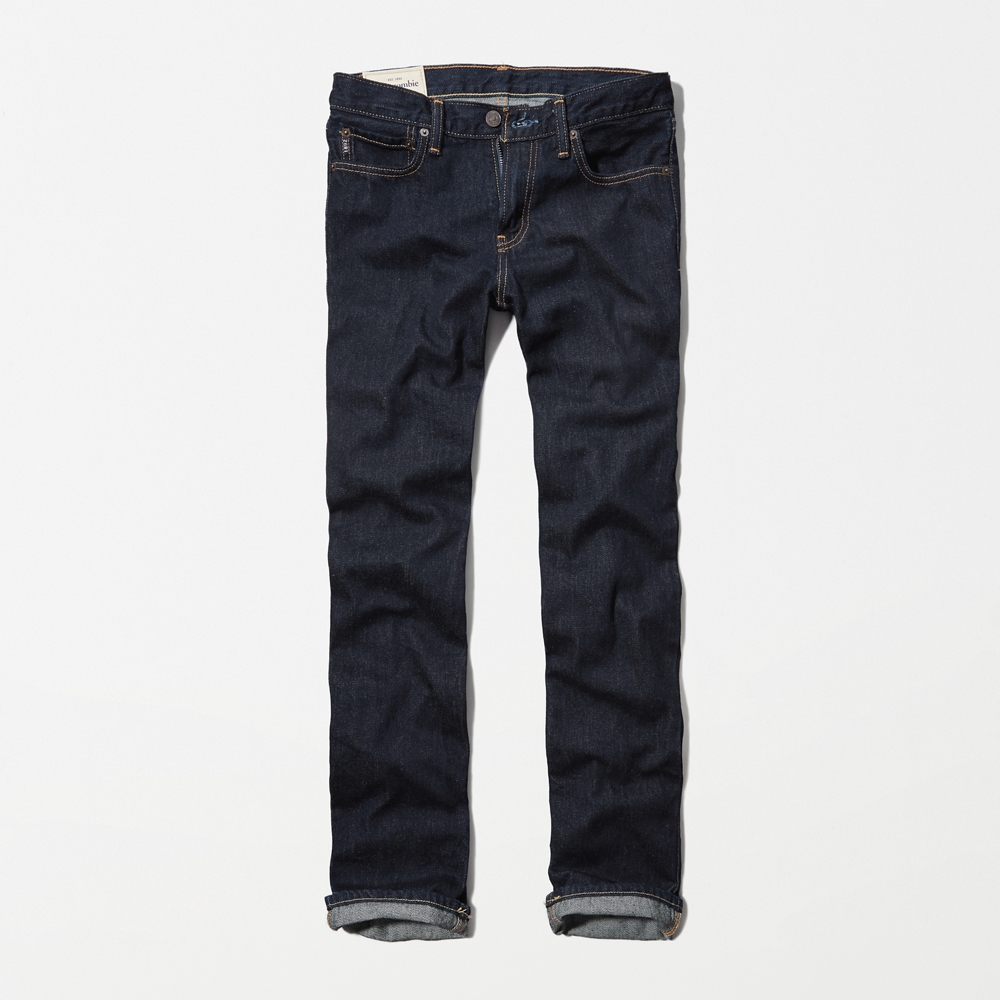 boys a&f slim straight jeans