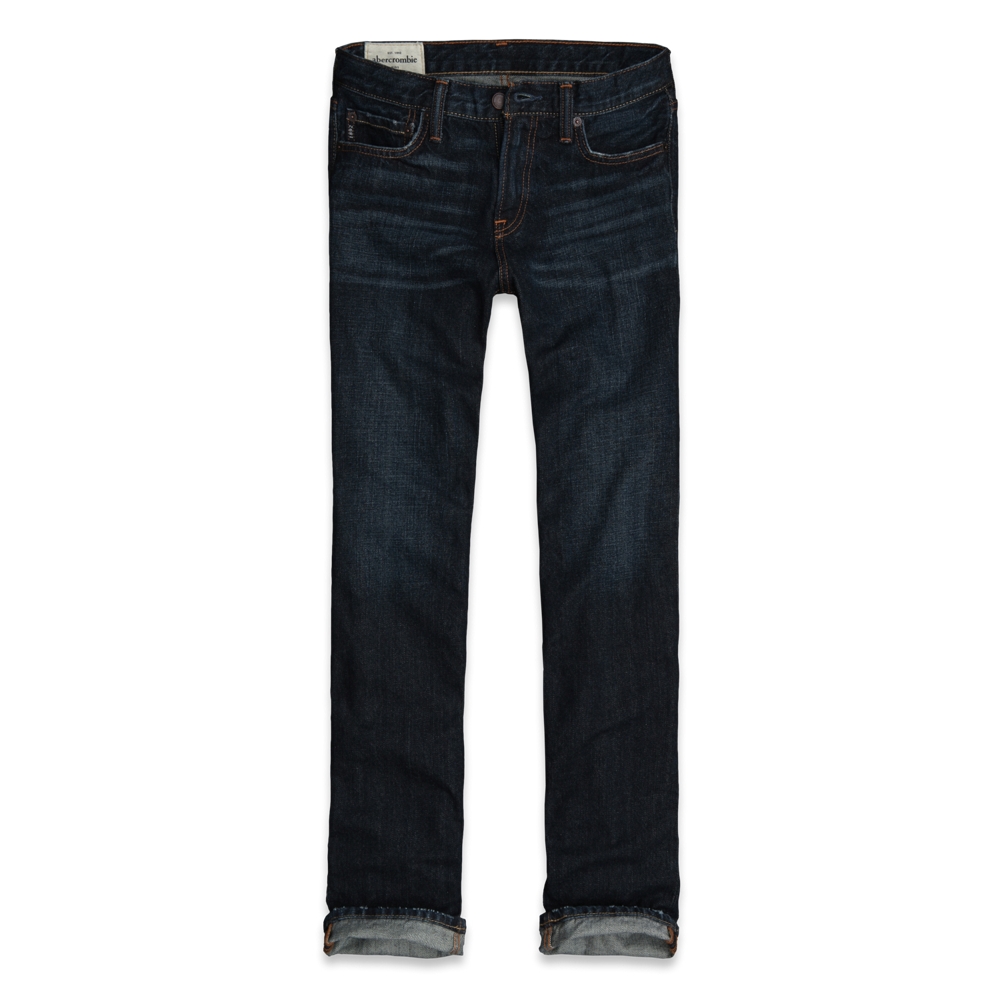 jeans a&f slim straight jeans