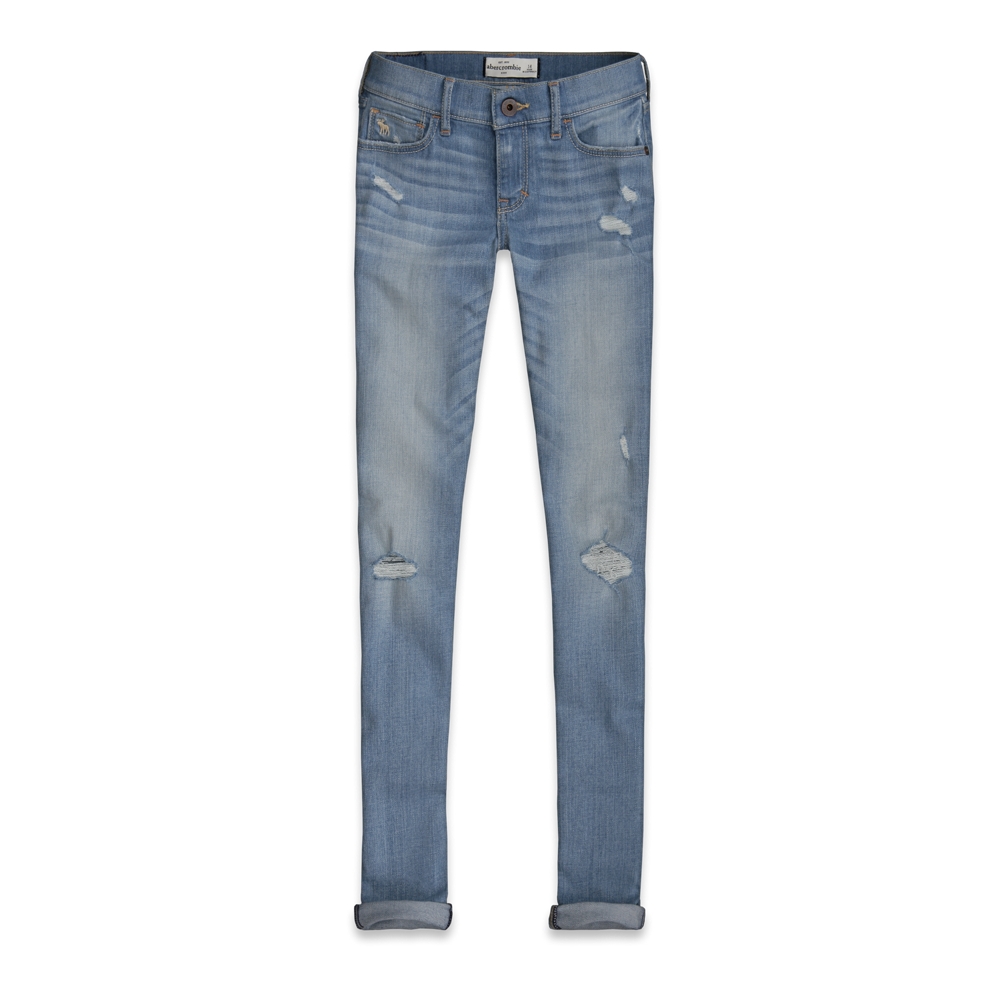girls a&f super skinny jeans