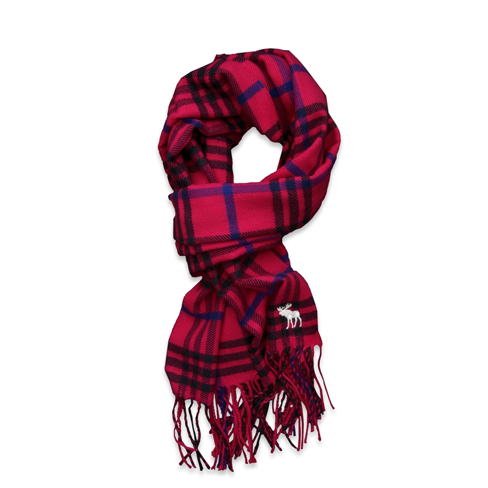 girls colorful plaid scarf