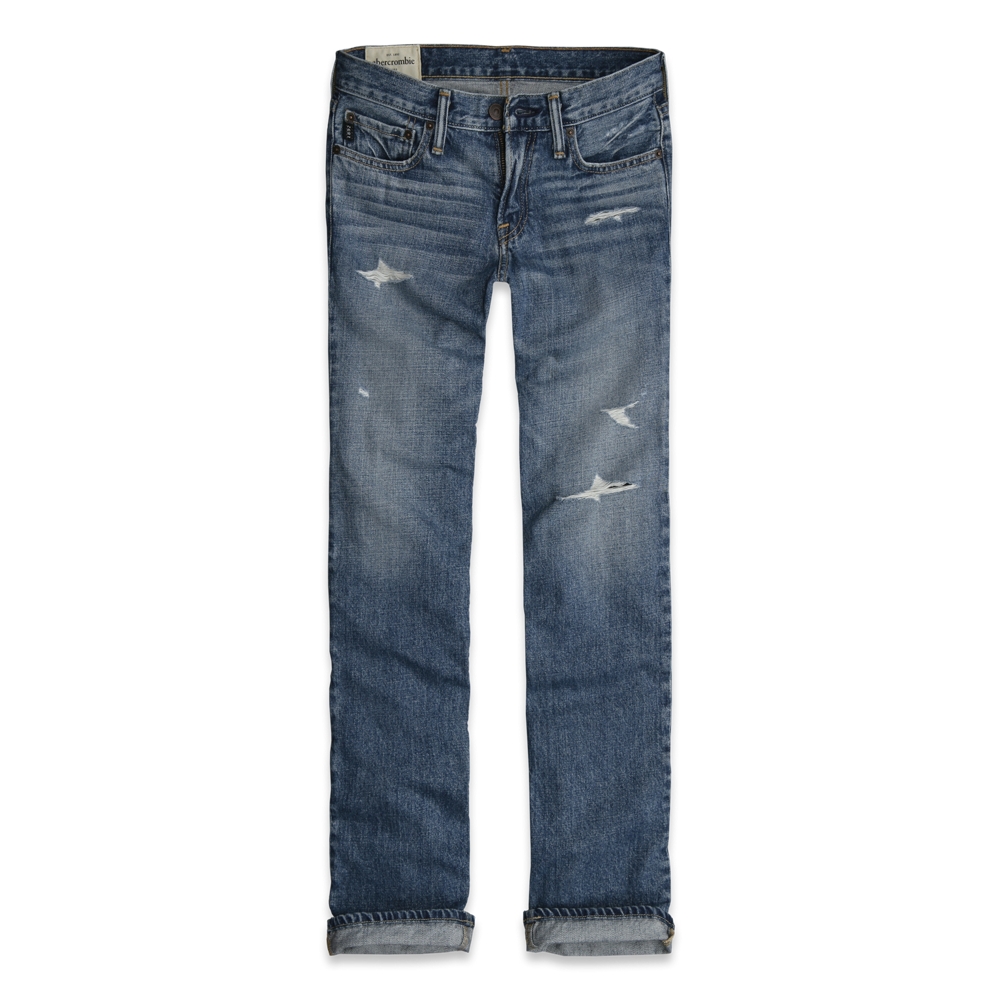 boys a&f classic straight jeans