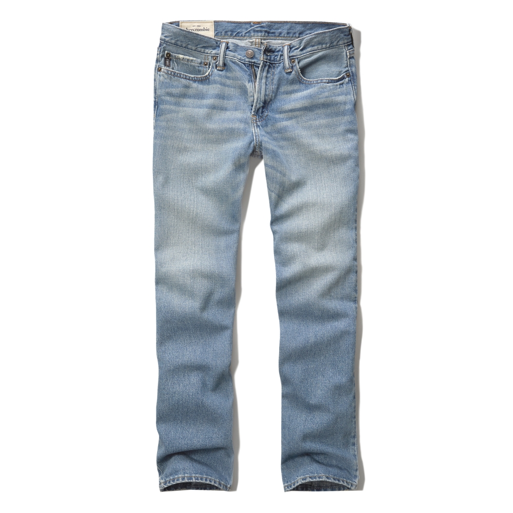 guys a&f slim straight jeans