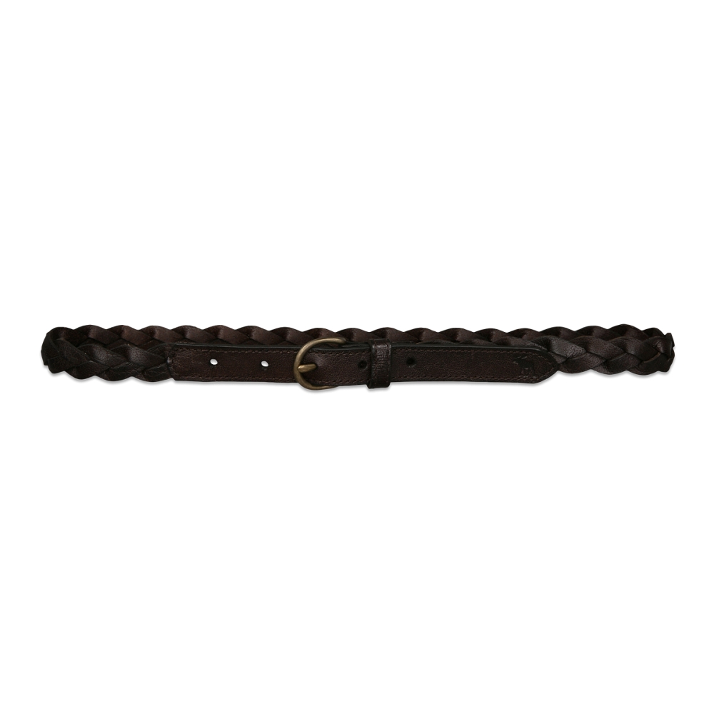 girls skinny braided belt