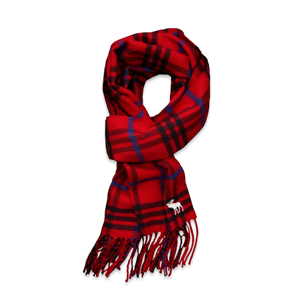 girls colorful plaid scarf