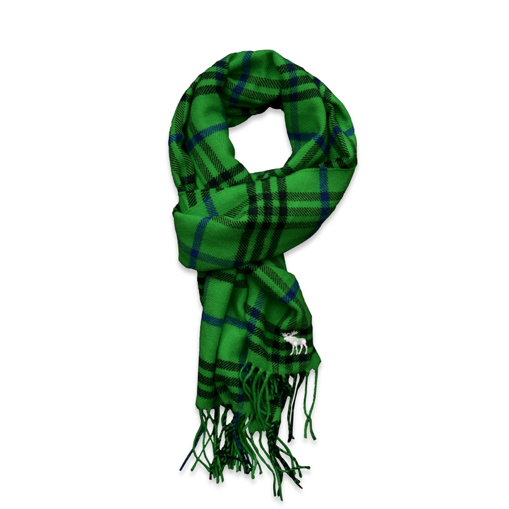 girls colorful plaid scarf