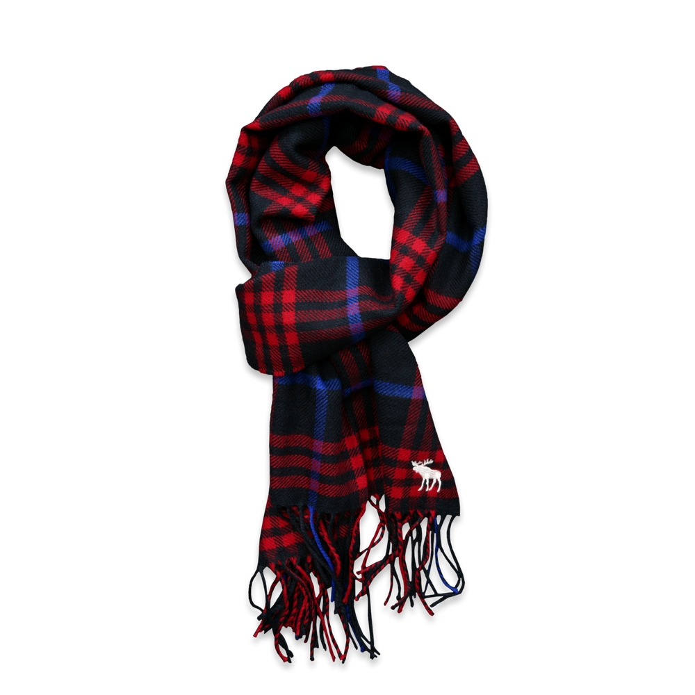 girls colorful plaid scarf