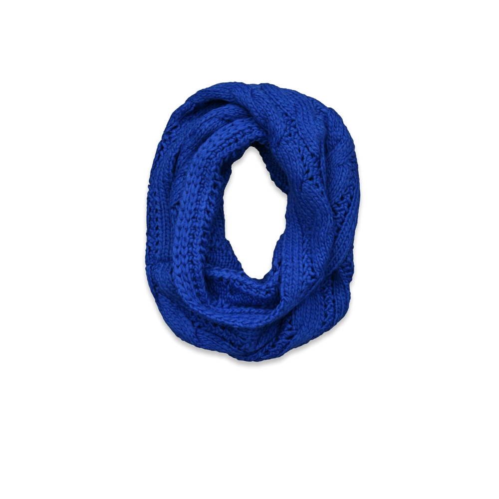 girls knit cable eternity scarf
