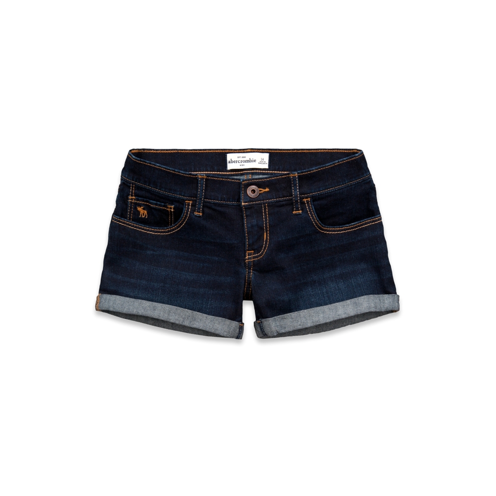 girls a&f midi length shorts