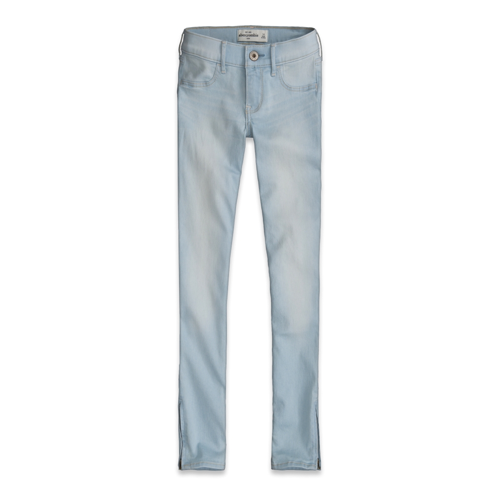 girls a&f super skinny ankle jeans
