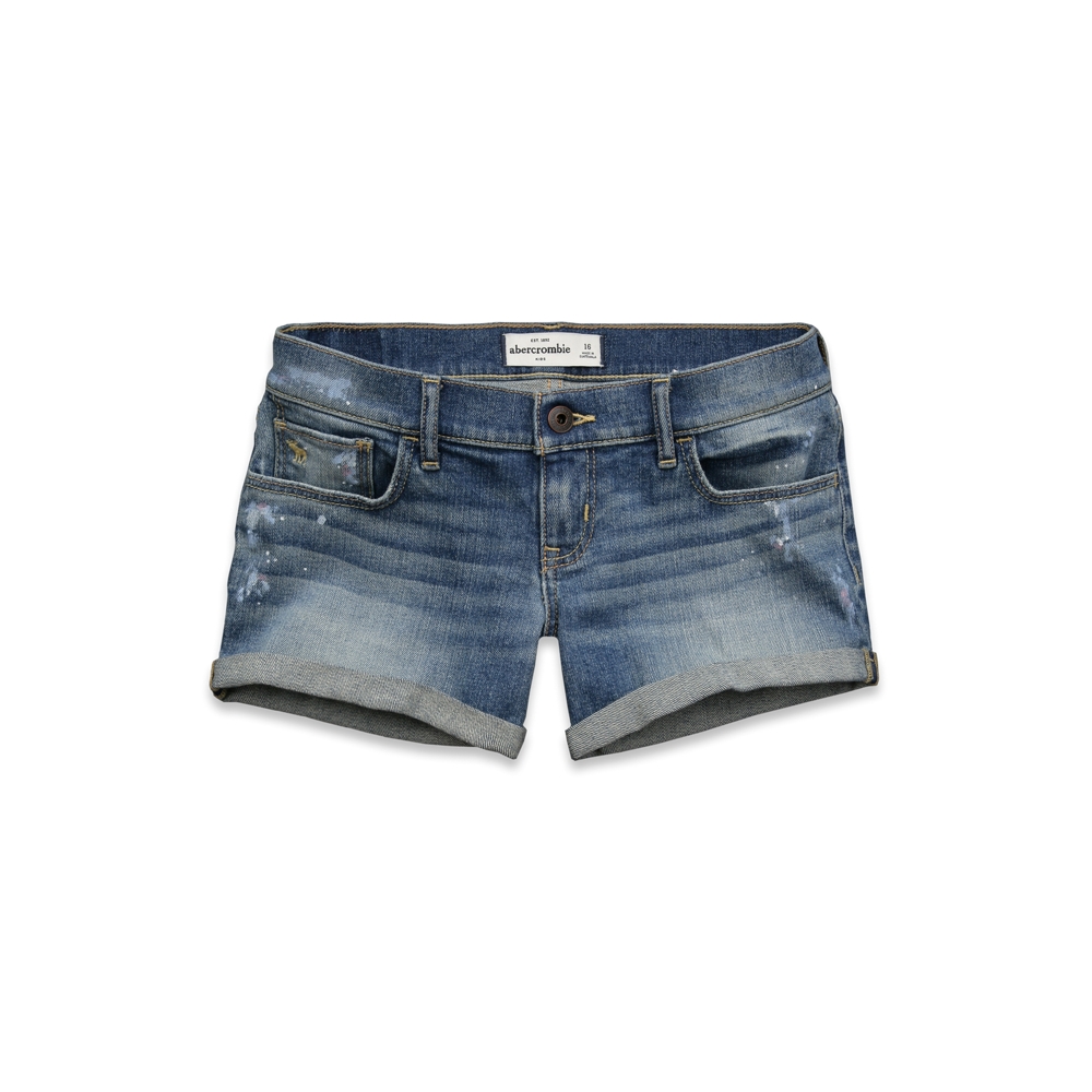 girls a&f midi length shorts