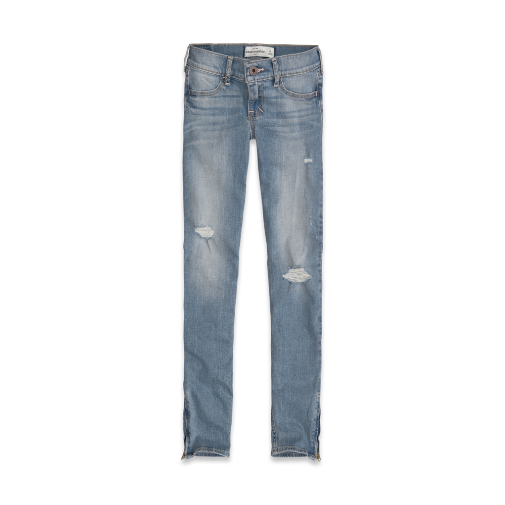 girls a&f super skinny ankle jeans