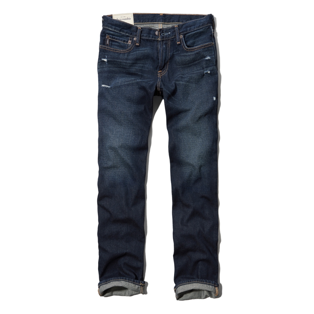 jeans a&f classic straight jeans