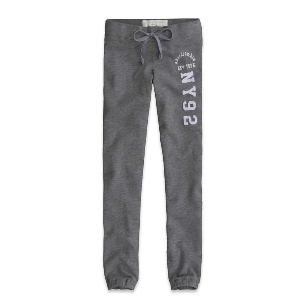 girls a&f classic banded sweatpants