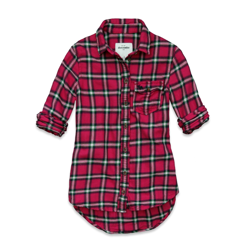 girls gemma flannel shirt