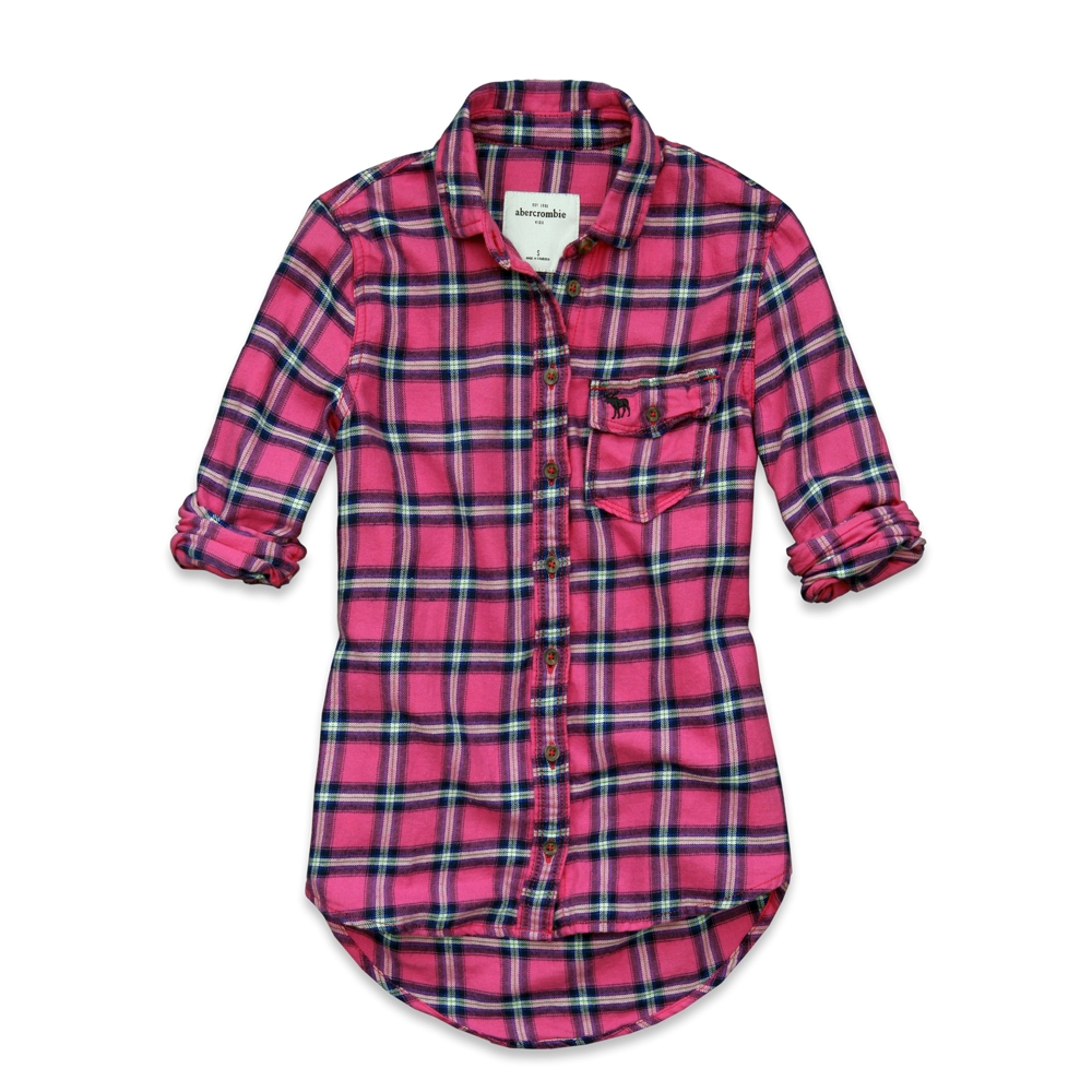 girls gemma flannel shirt