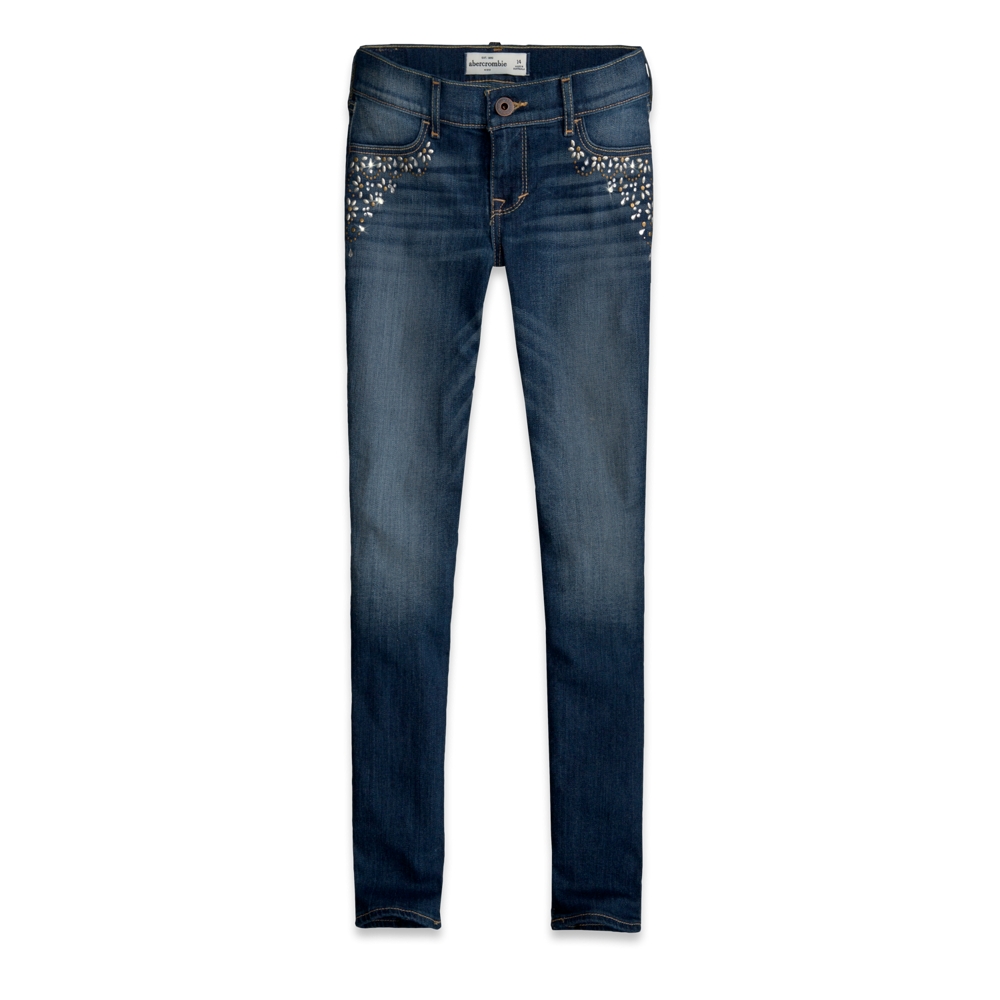 girls a&f super skinny jeans