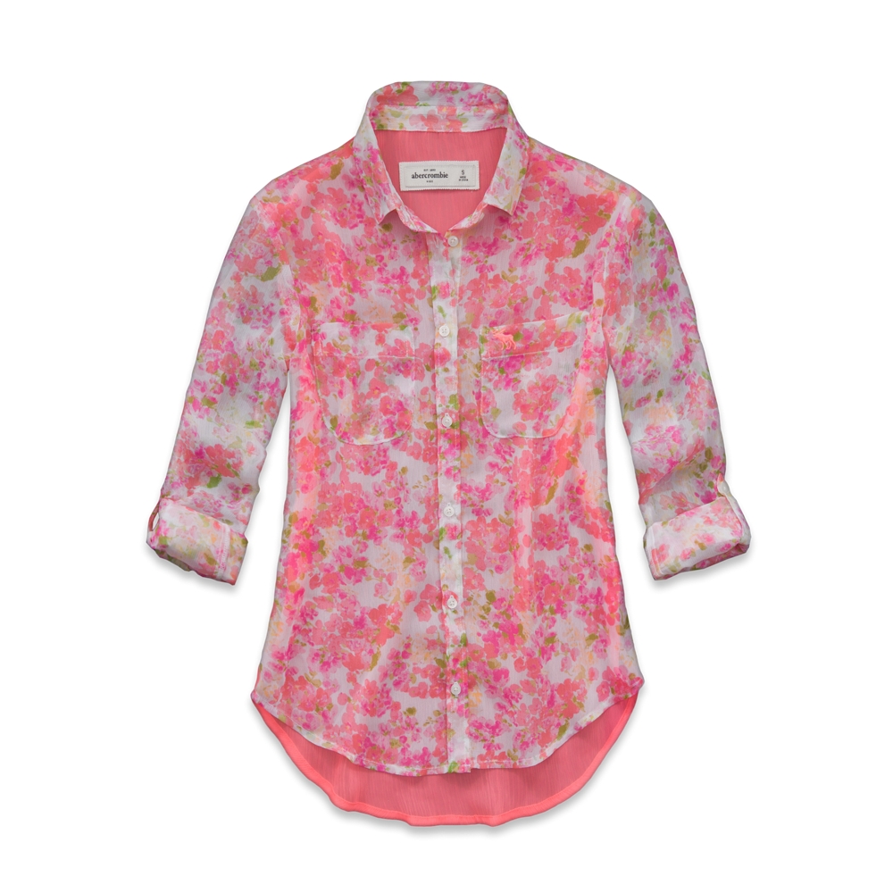 girls elicia chiffon shirt