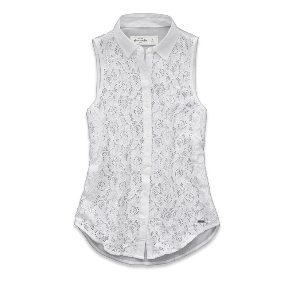 girls megan lace shirt