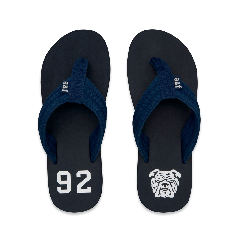 boys vintage varsity flip flops