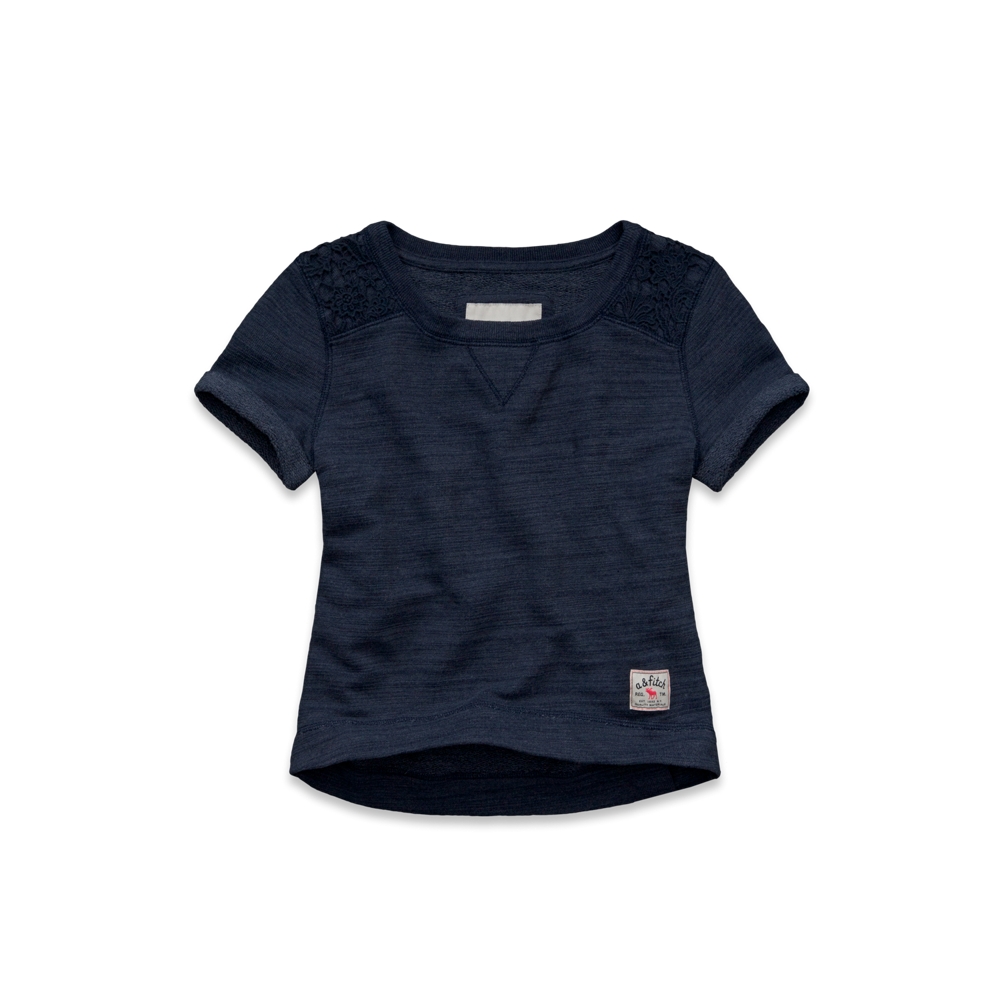 girls ashley lace sweatshirt