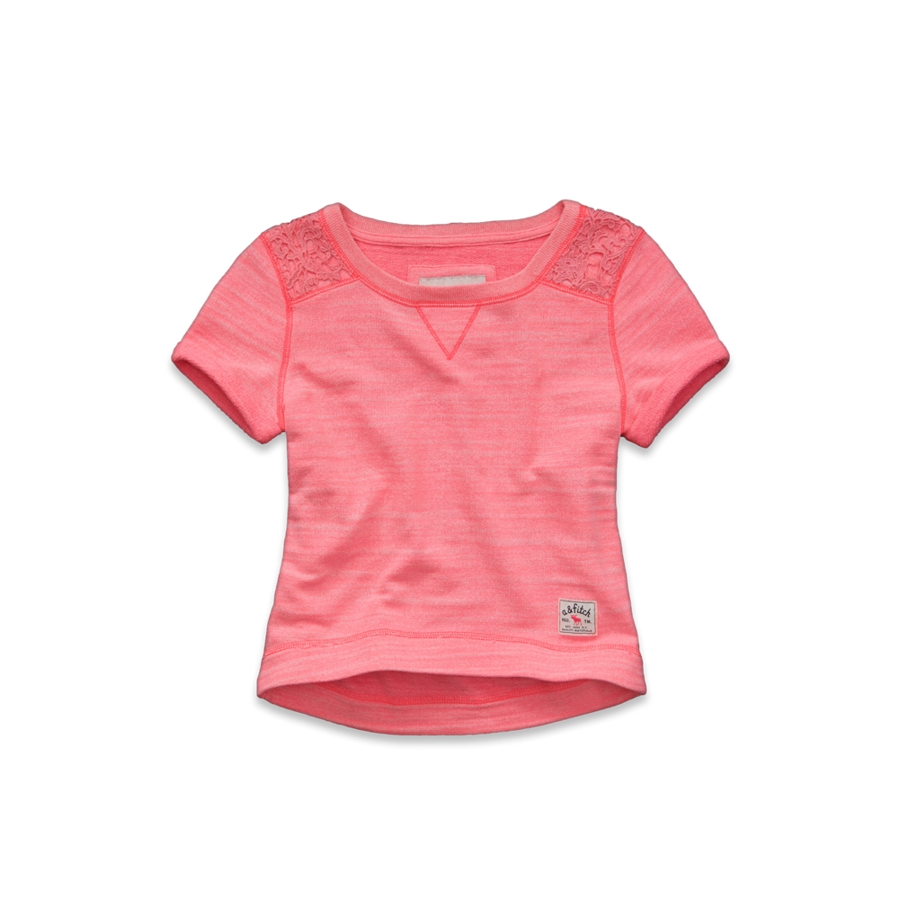 girls ashley lace sweatshirt