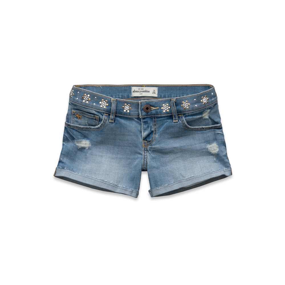 girls a&f midi length short