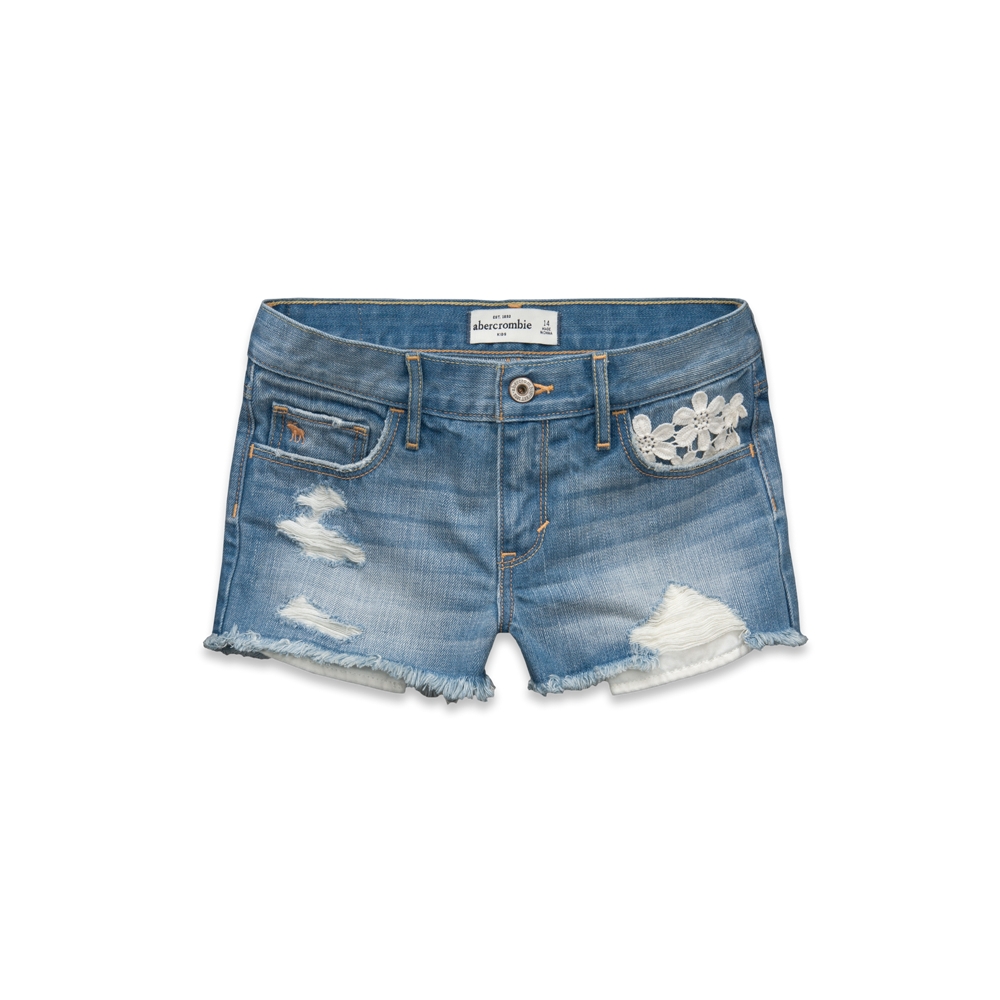 girls a&f high rise shorts