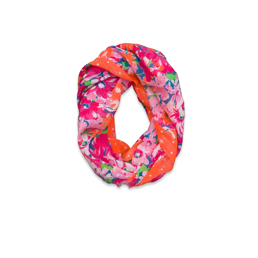 girls colorful printed scarf