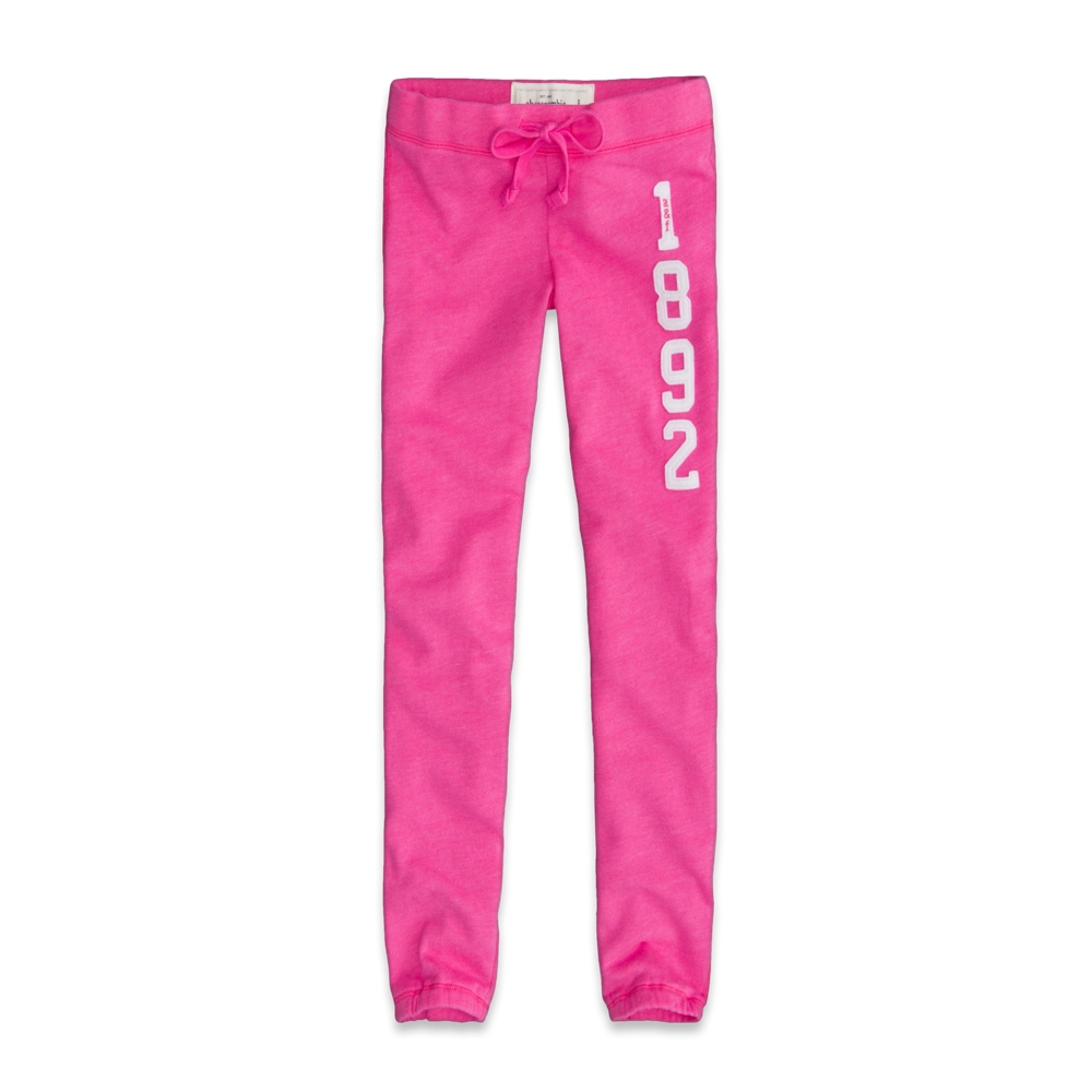 girls a&f classic banded sweatpants