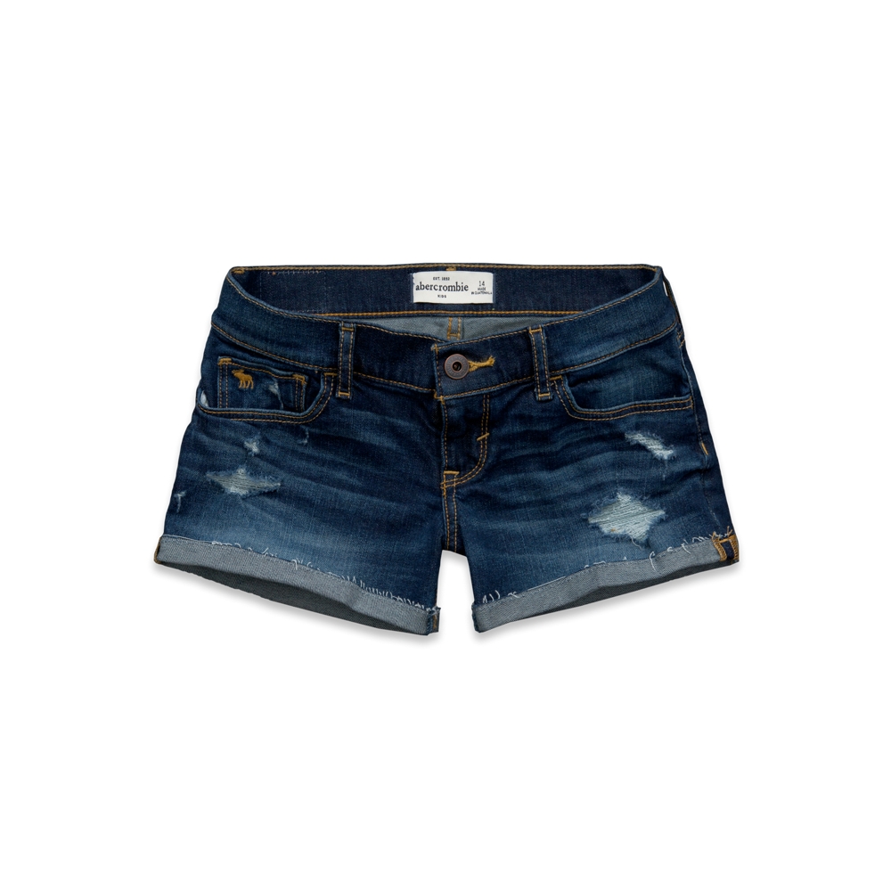 girls a&f midi length shorts