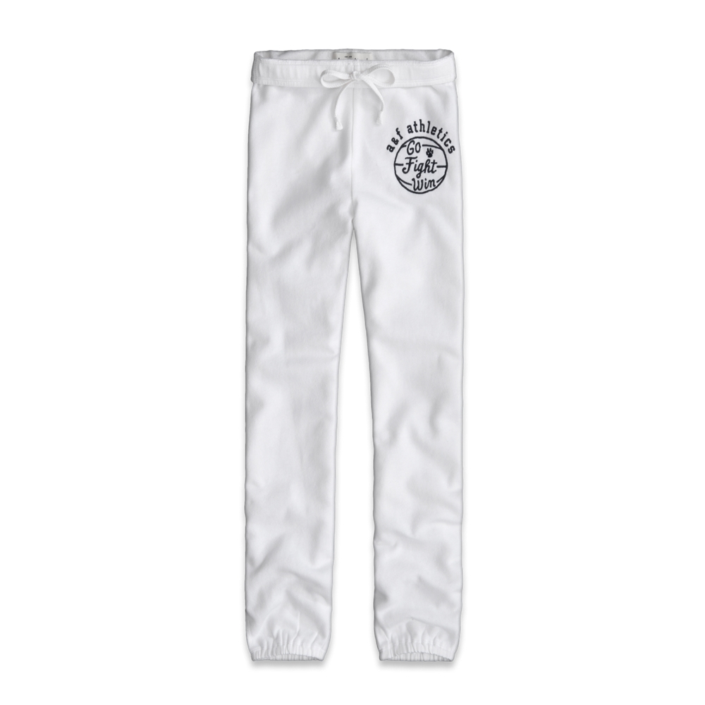 girls a&f banded boyfriend sweatpants