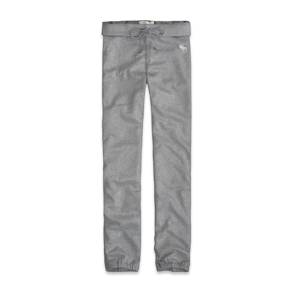 girls a&f banded boyfriend sweatpants