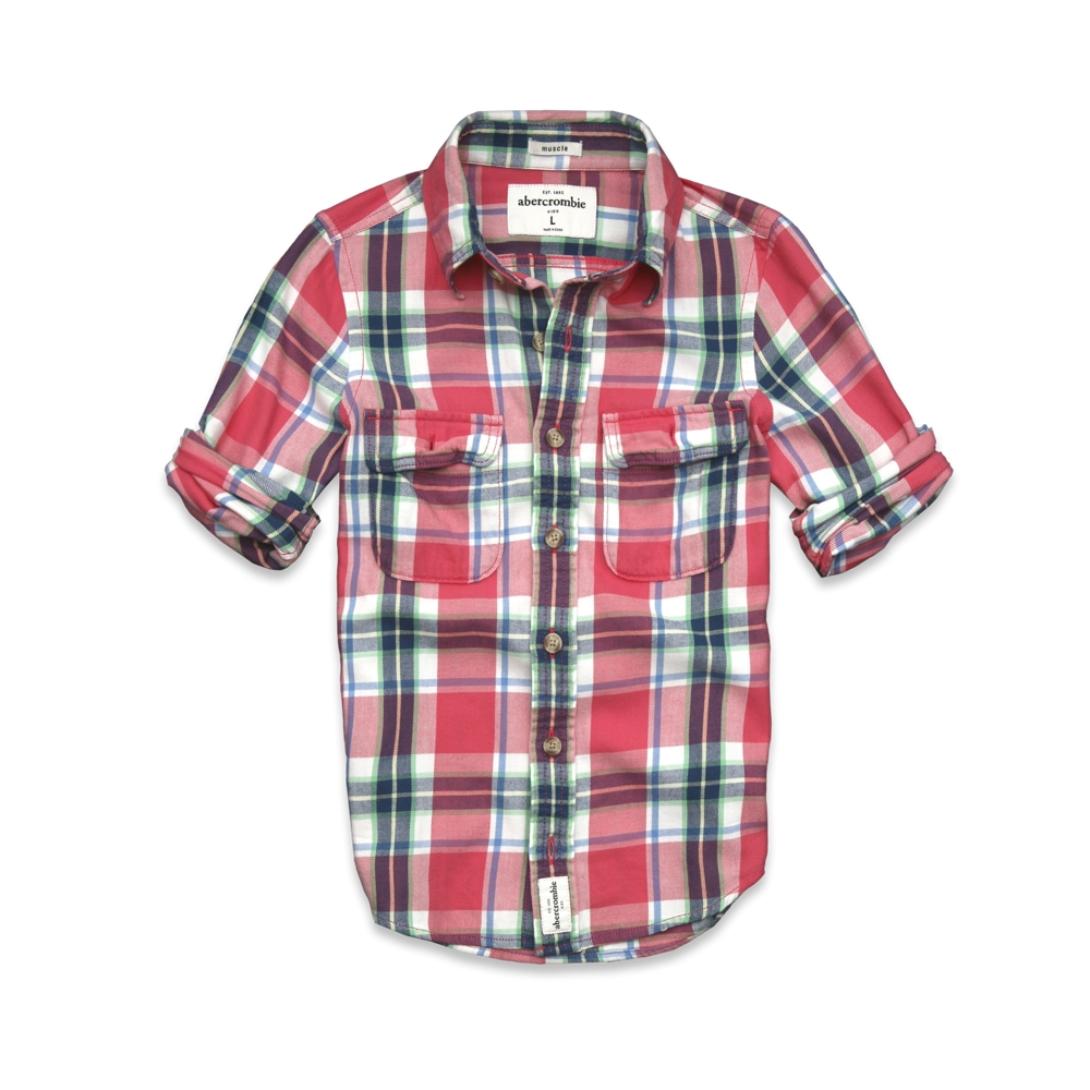 guys lake placid twill shirt