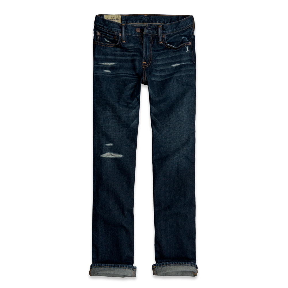 boys a&f slim straight jeans