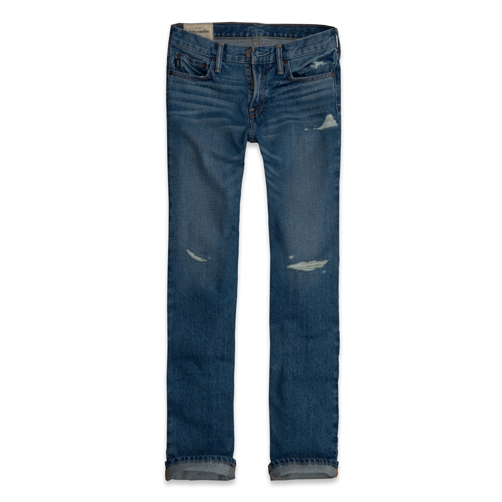 boys a&f slim straight jeans