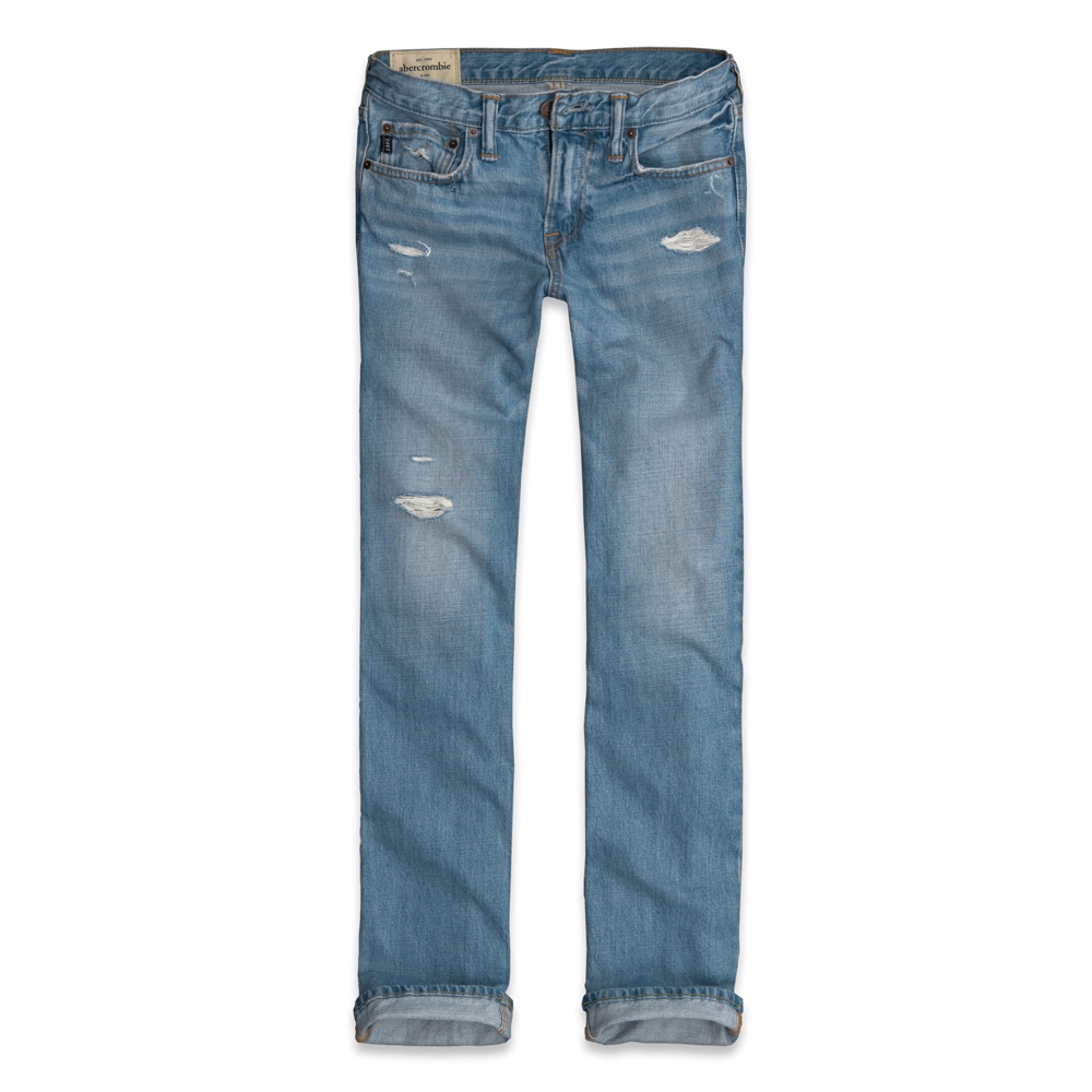 guys a&f classic straight jeans