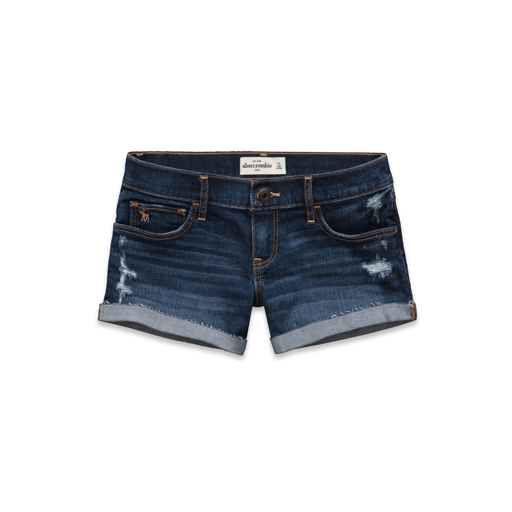 girls a&f midi length shorts
