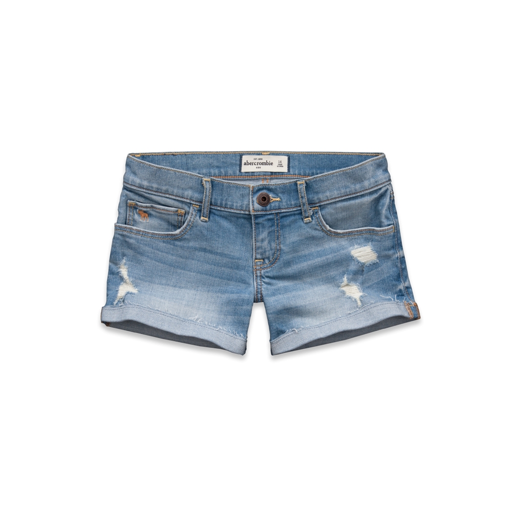 girls a&f midi length shorts