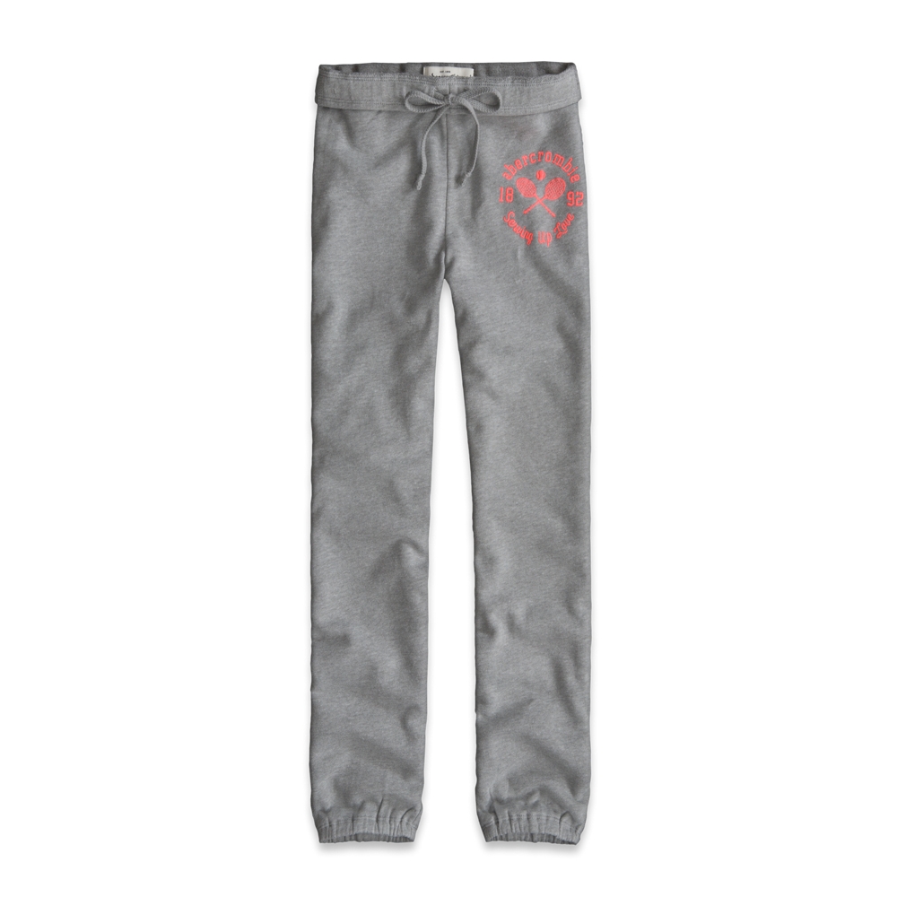 girls a&f banded boyfriend sweatpants