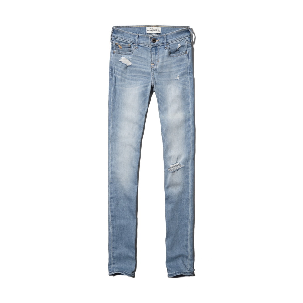 girls a&f super skinny jeans