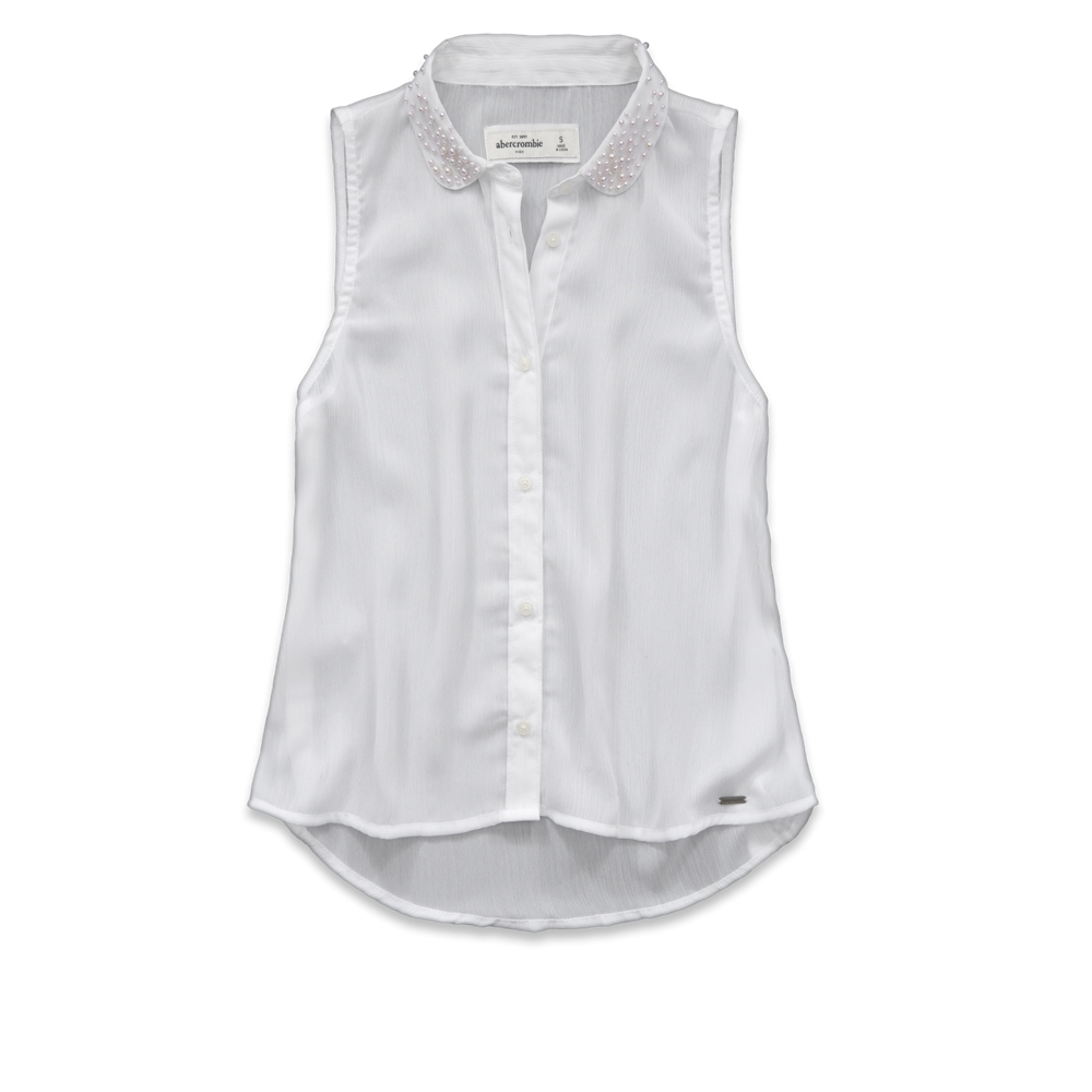 girls michelle embellished chiffon shirt