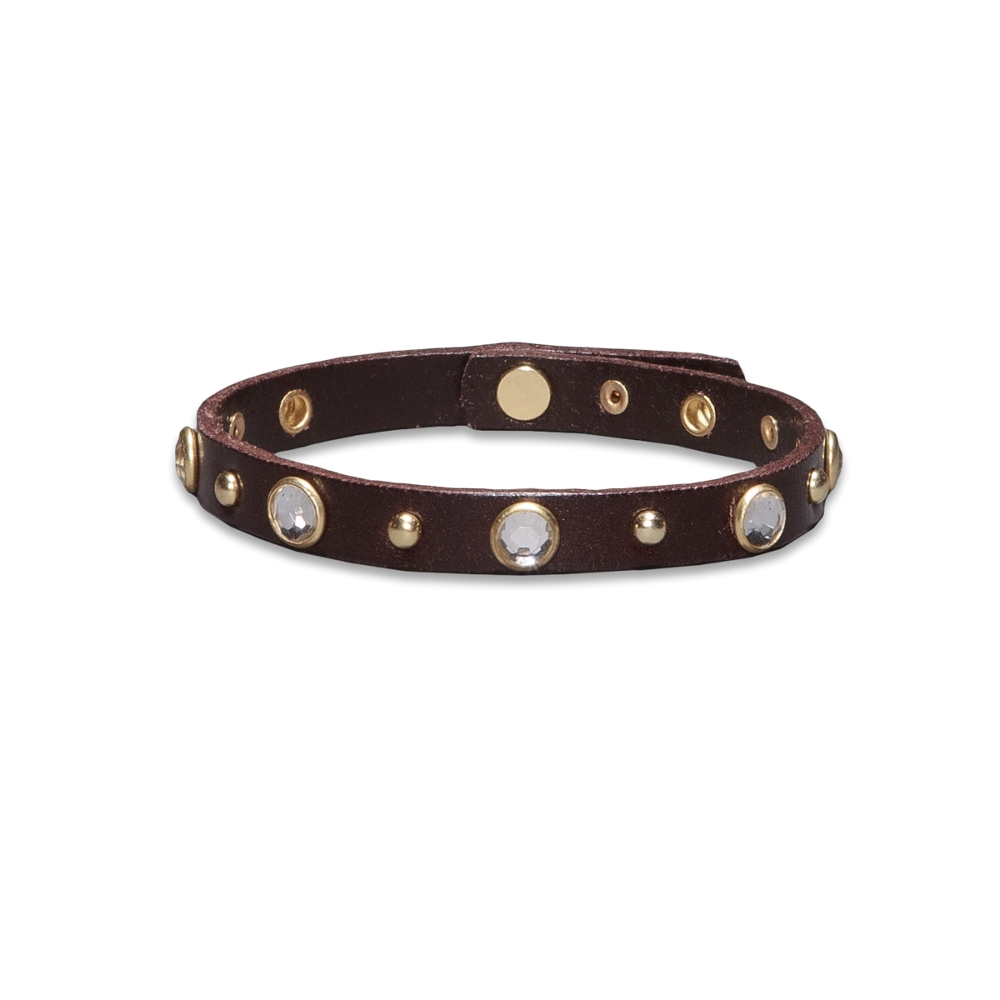 girls genuine leather shine bracelet