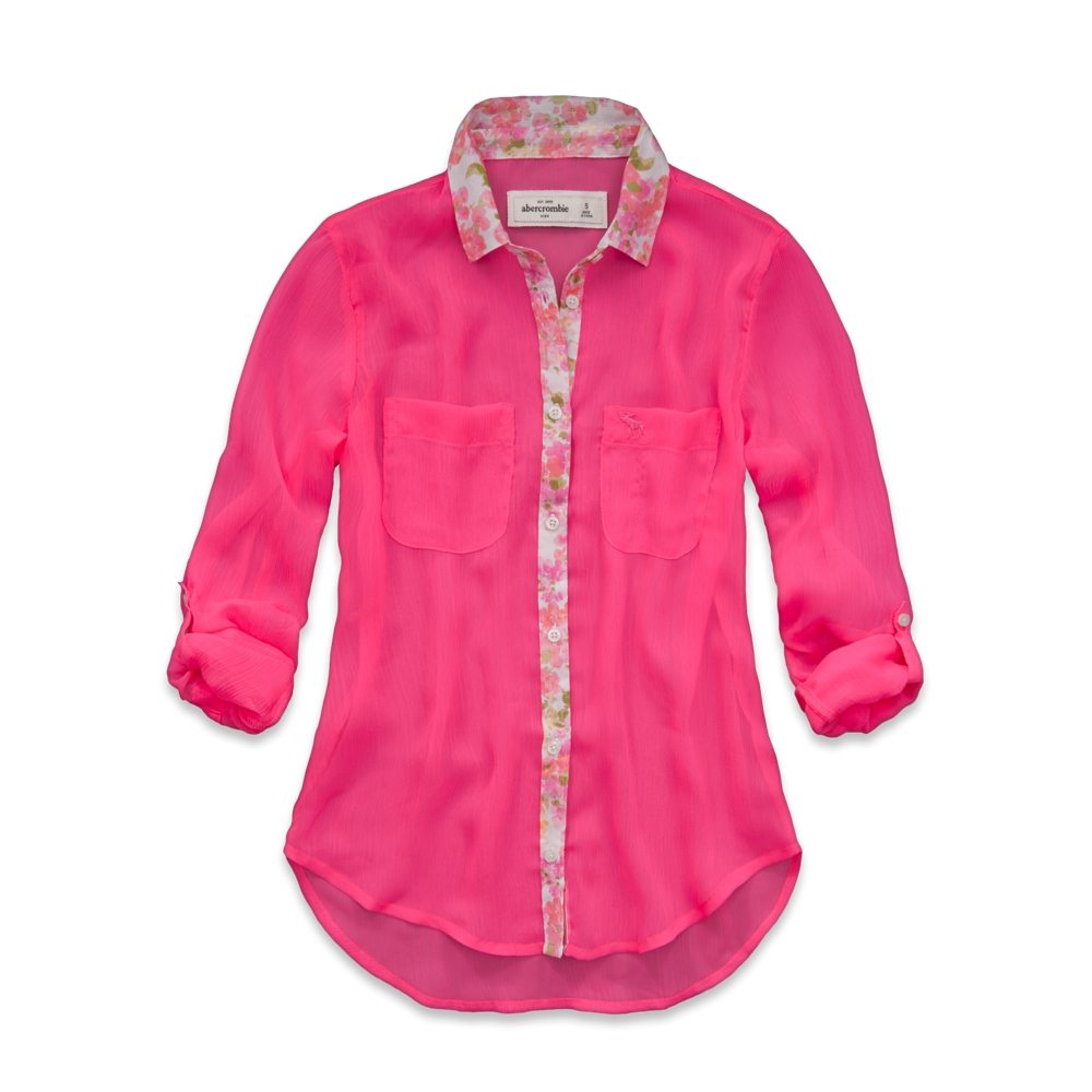 girls elicia chiffon shirt