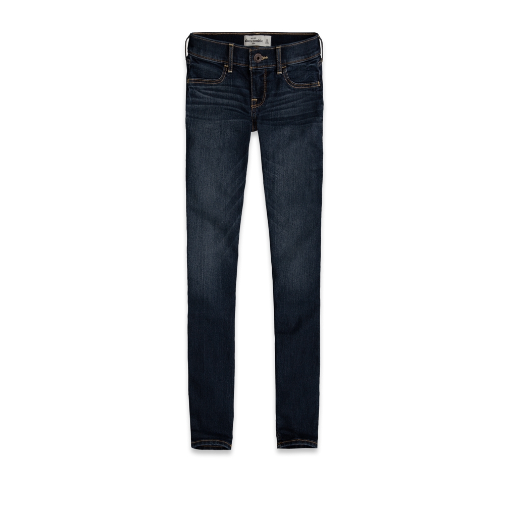 girls a&f super skinny ankle jeans