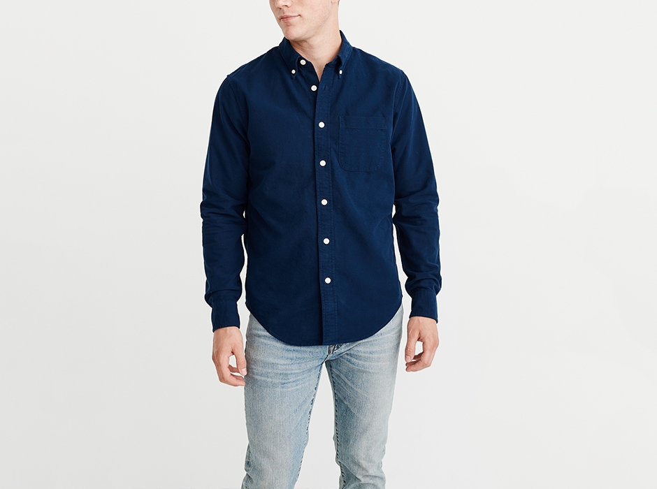 abercrombie mens button down