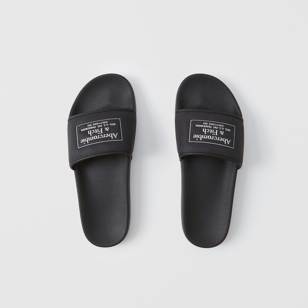 abercrombie leather flip flops