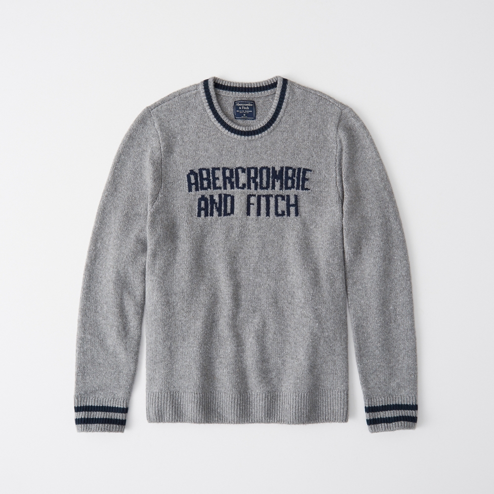 abercrombie varsity sweater