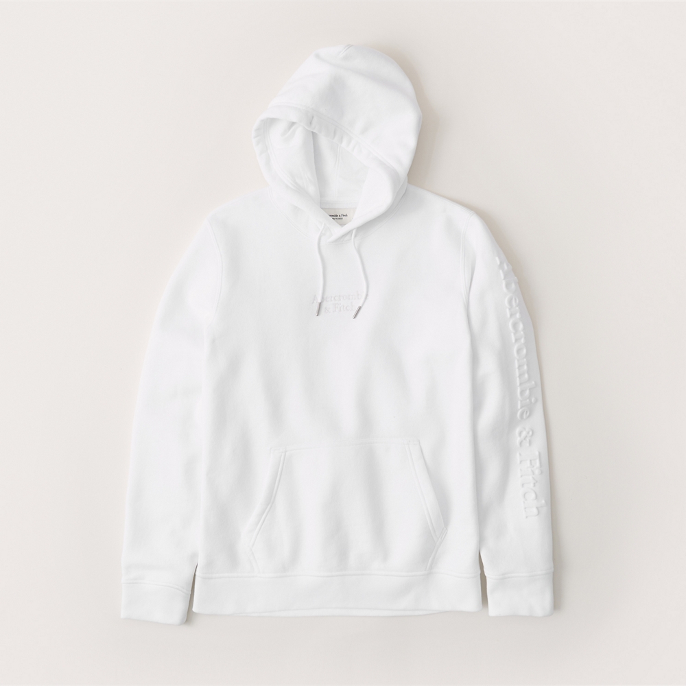 abercrombie white hoodie